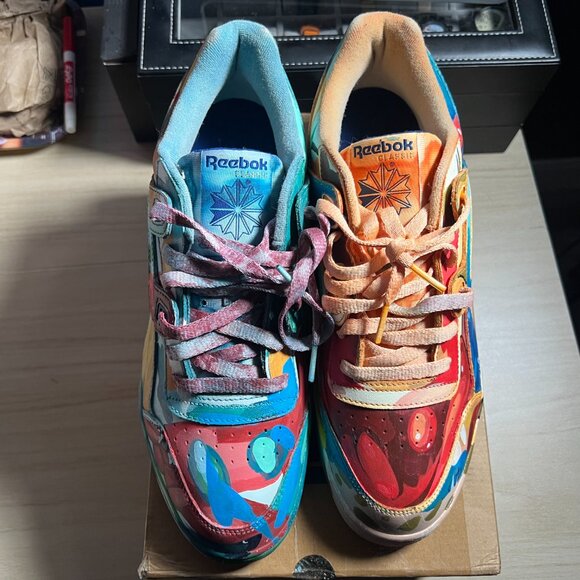 Custom Painted JUNKYRD Reebok Workout Plus Mens Size 10.5 main image 8